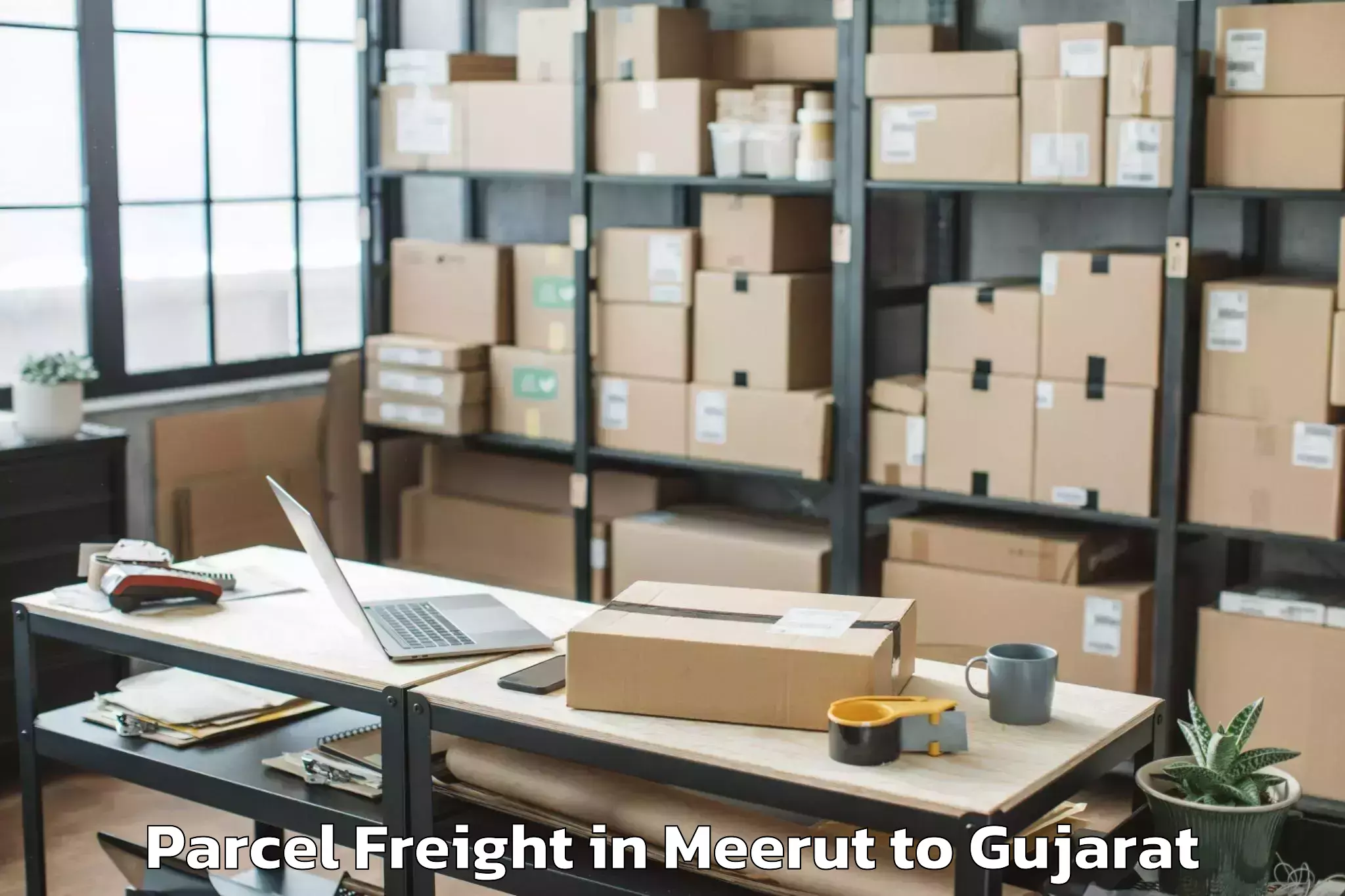 Top Meerut to Dahegam Parcel Freight Available